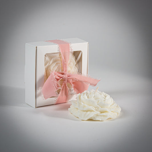 Wedding Peony Flower Candle